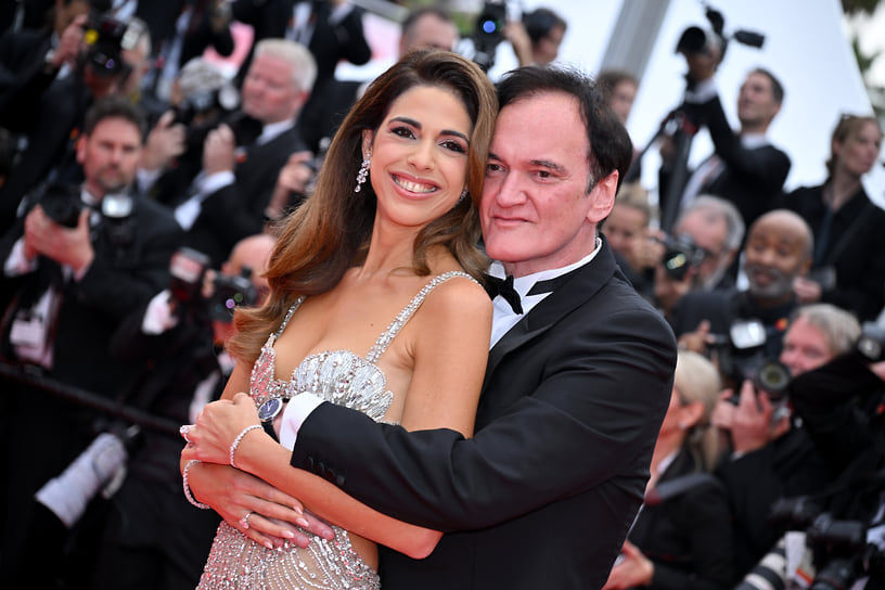 Квентин Тарантино в часах Chopard L.U.C XPS и его жена Даниэлла Тарантино в серьгах Chopard