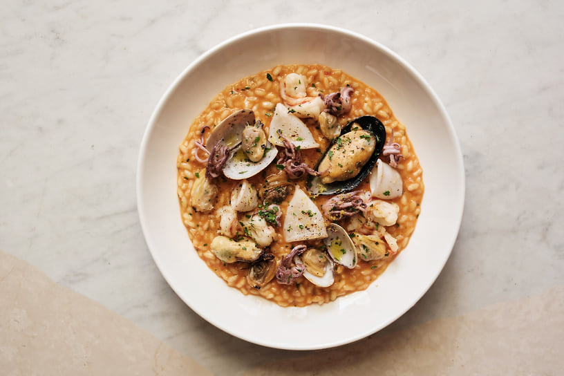 Ризотто с морепродуктами