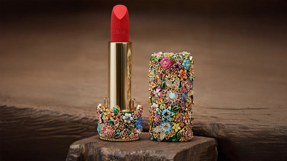 Помада-кулон Dior Rouge Premier в ювелирном футляре