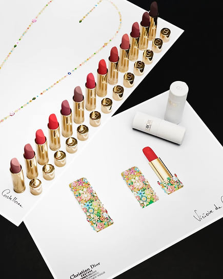 Помада-кулон Dior Rouge Premier в ювелирном футляре