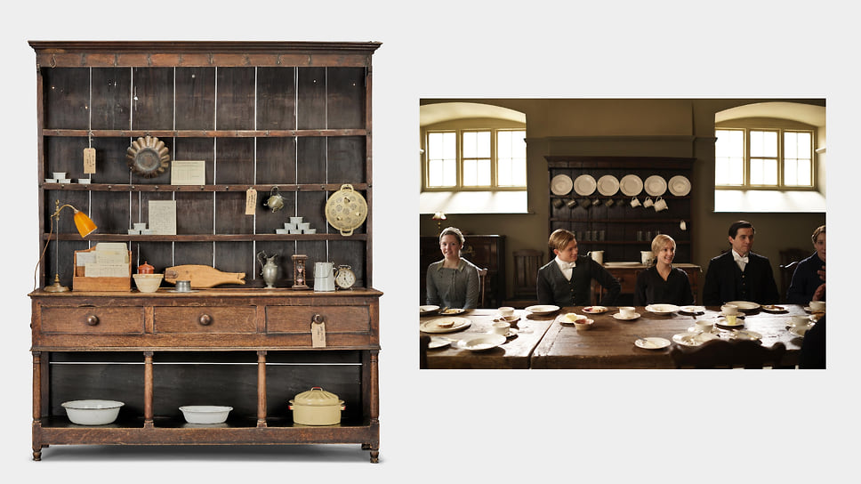 Дубовый комод времен Георга III. Впервые показан в первом сезоне в комнате для прислуги