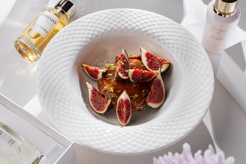 Блины с творогом и инжиром