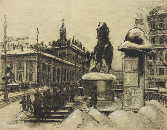 Елизавета Кругликова «Аничков мост» 1924 год