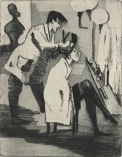 Татьяна Скворикова  &quot;Парикмахерская» 1928 год