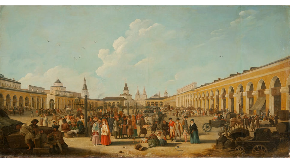 Жерар Делабарт «Вид Красной площади в Москве» 1795 год
