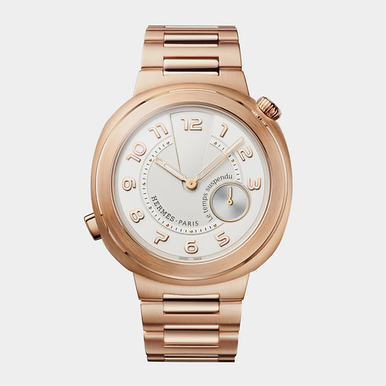 Часы Cut Le temps suspendu, Hermes, розовое золото