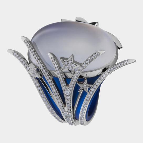 Кольцо «Сирены Титана» с лунным камнем, Epic Jewellery