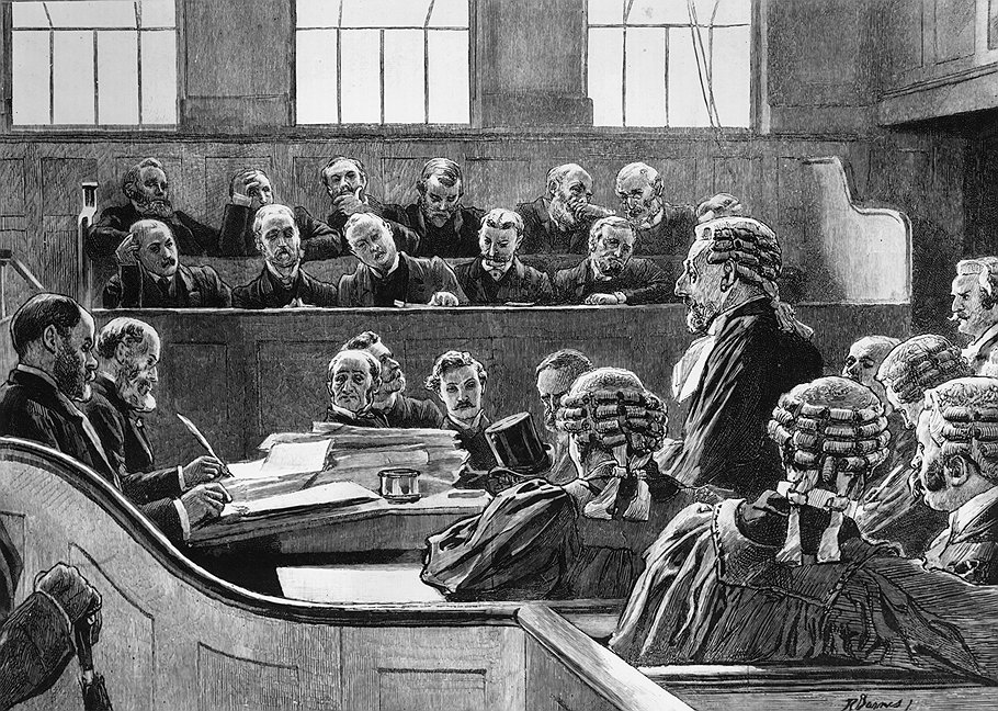 Члены погребальных клубов, сидевшие на скамье присяжных, не собирались отправлять на виселицу одноклубников, оказавшихся на скамье подсудимых 
