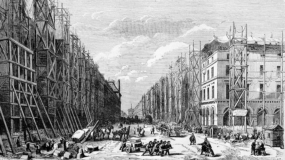 Первой реконструированной улицей стала Рю-де-Риволи