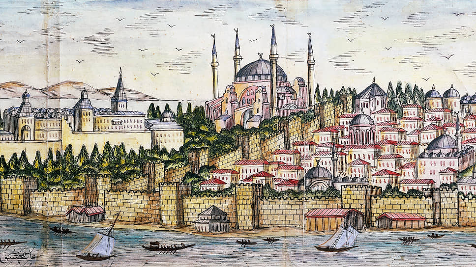 Стамбул. Турецкая миниатюра конца XXVII века. Хранится в библиотеке Стамбульского университета
