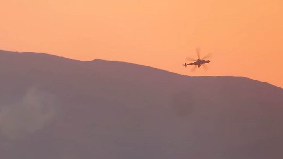 Опубликовано видео крушения вертолета с российскими летчиками в Сирии