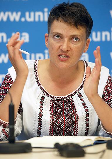 Депутат Верховной рады Украины Надежда Савченко 
