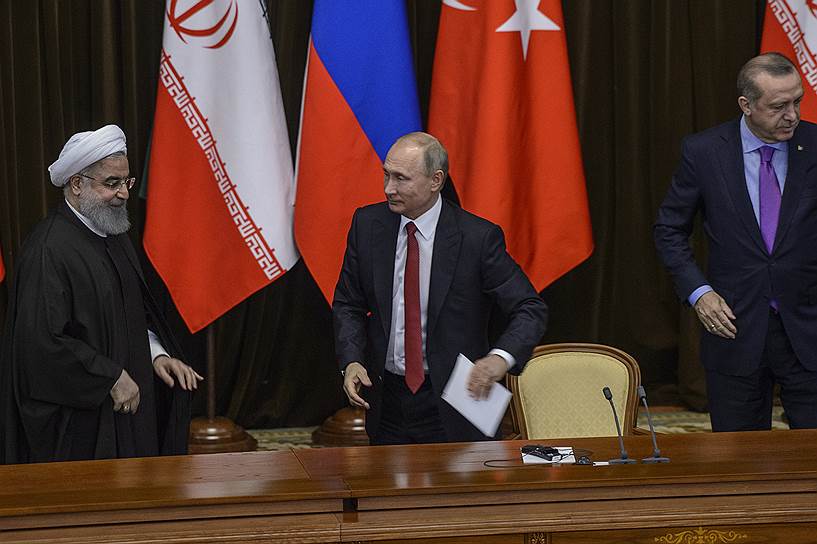Президент России Владимир Путин и президент Турции Реджеп Тайип Эрдоган
