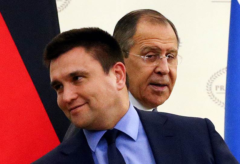 Главы МИД Украины и России Павел Климкин и Сергей Лавров