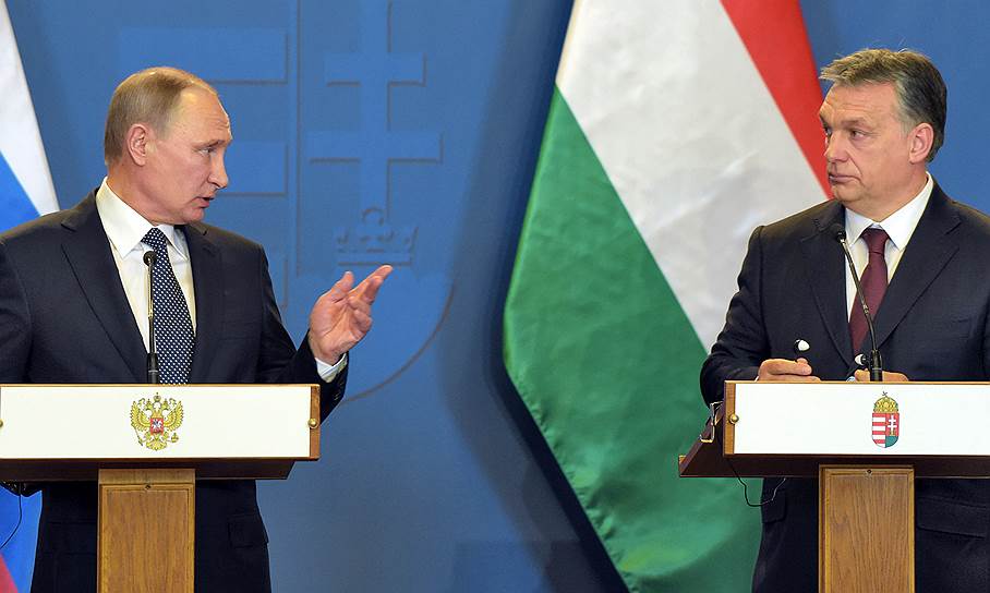 Президент России Владимир Путин и премьер-министр Венгрии Виктор Орбан 