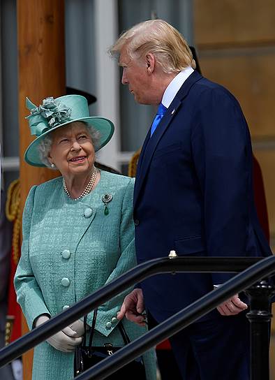 Королева Великобритании Елизавета II и президент США Дональд Трамп