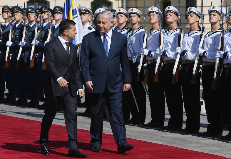 Президент Украины Владимир Зеленский и премьер-министр Израиля Биньямин Нетаньяху 
