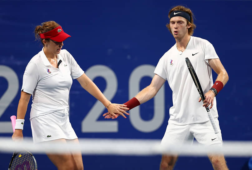 Российские теннисисты Анастасия Павлюченкова и Андрей Рублев