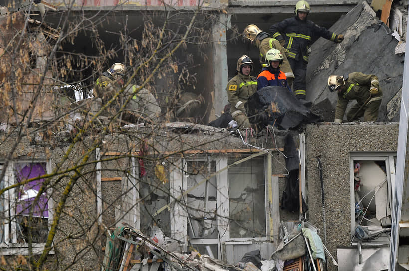 Взрыв газа в пятиэтажном жилом доме на улице Центральный переулок в Ступино