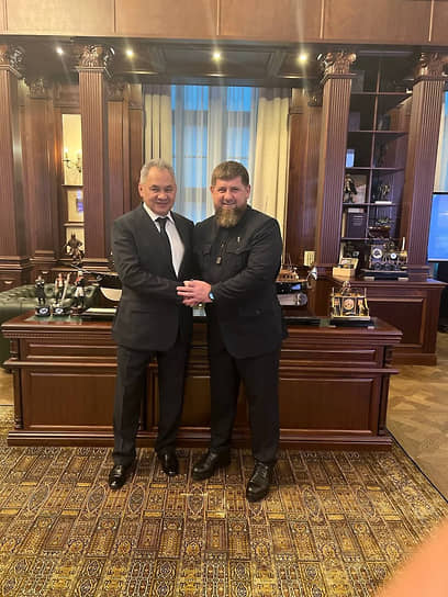 Министр обороны Сергей Шойгу и глава Чеченской республики Рамзан Кадыров