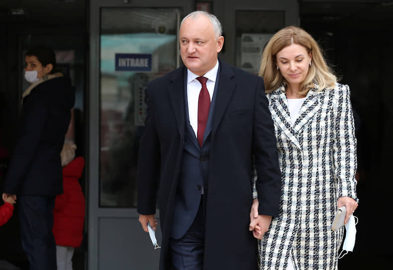 Президент Молдавии Игорь Додон с женой Галиной