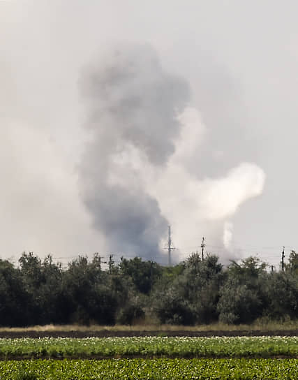 Последствия детонации боеприпасов на военном складе в Джанкойском районе