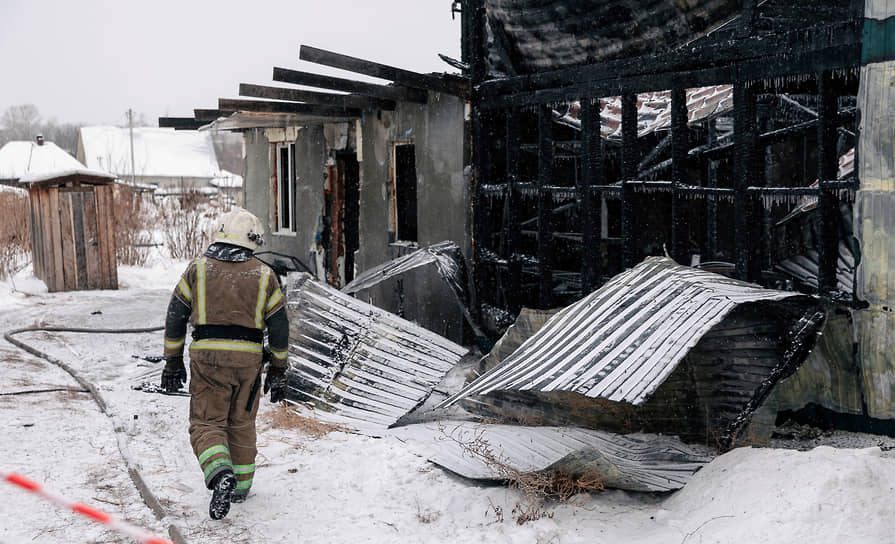 Пожар в приюте для бездомных