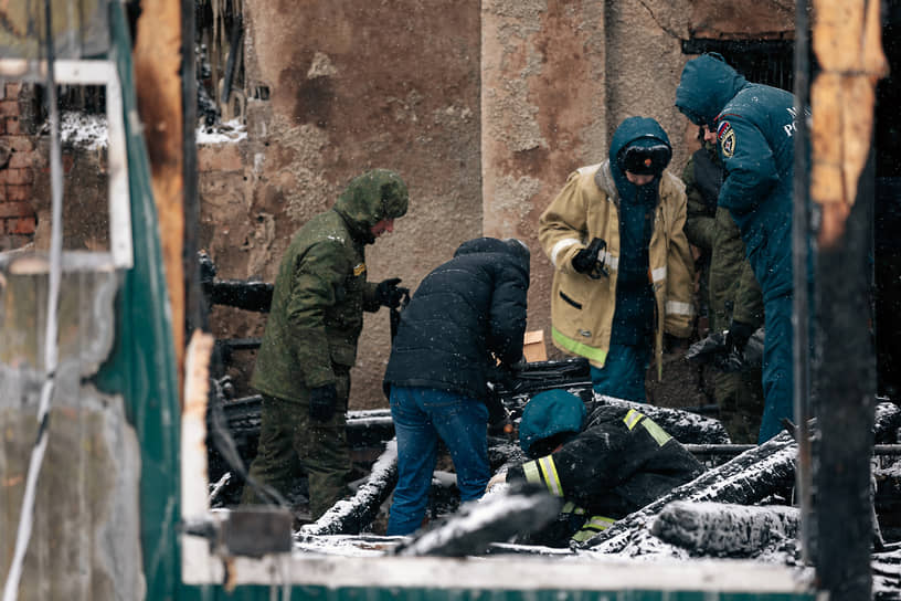 Пожар в приюте для бездомных