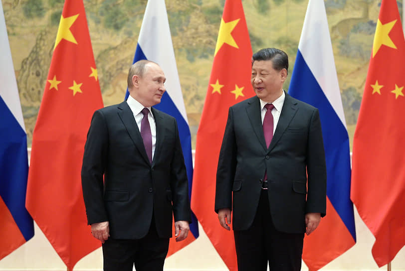 Встреча Владимира Путина и Си Цзиньпина в Пекине 4 февраля 2022 года 