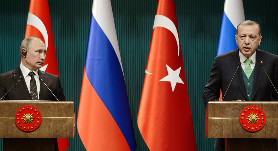 Владимир Путин и Реджеп Тайип Эрдоган