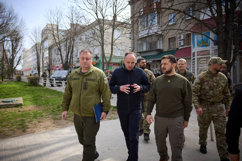 Владимир Зеленский в Херсонской области 