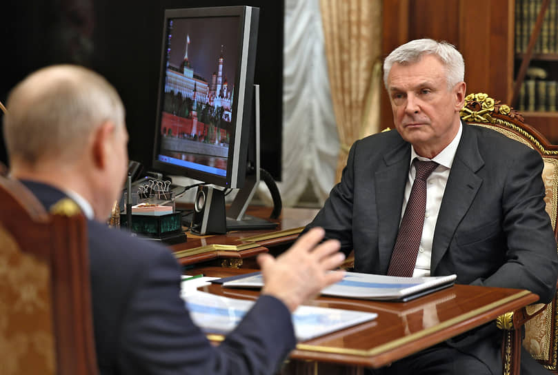 Сергей Носов во время встречи с Владимиром Путиным