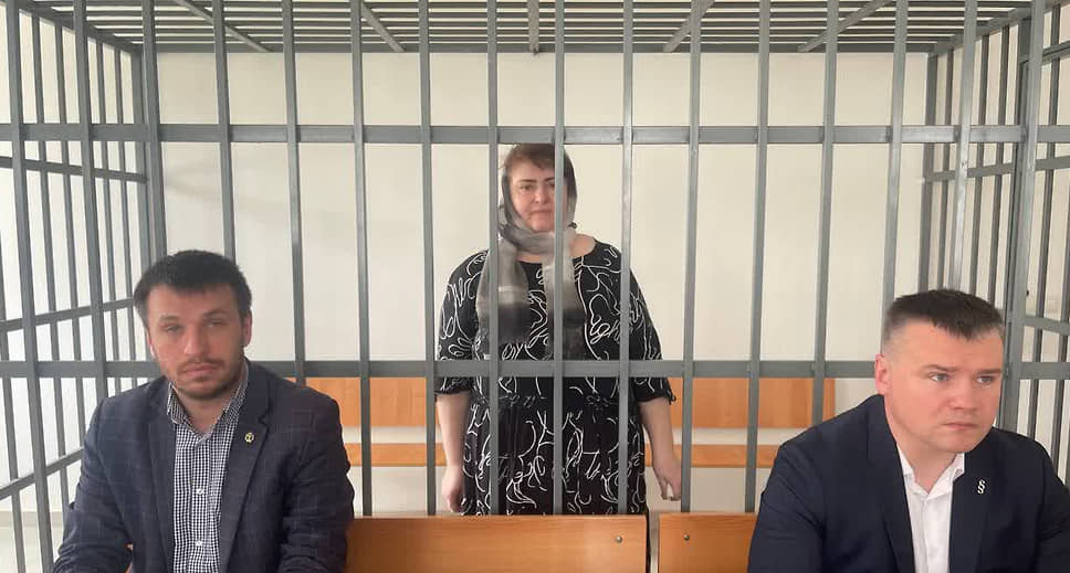 Зарема Мусаева в зале суда 