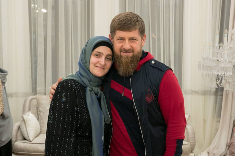 Рамзан Кадыров со старшей дочерью Айшат в 2021 году