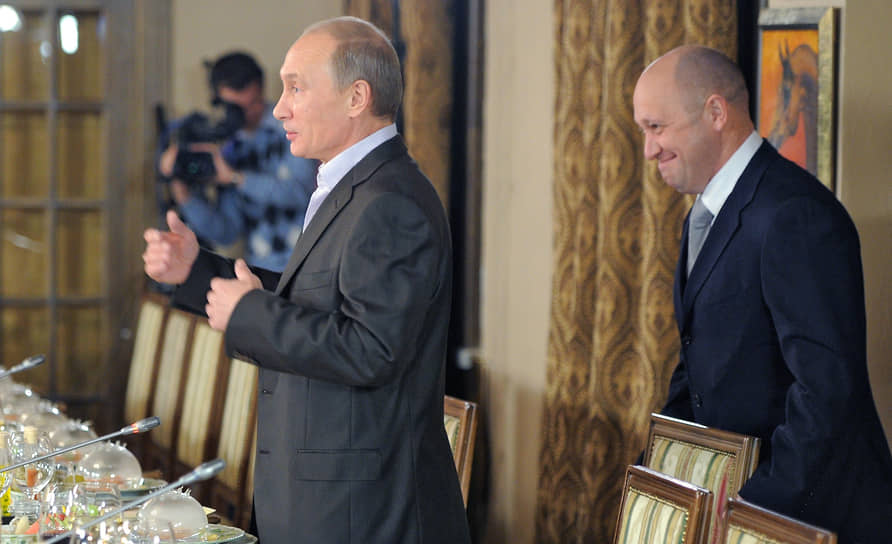 Владимир Путин и Евгений Пригожин, 2011 год
