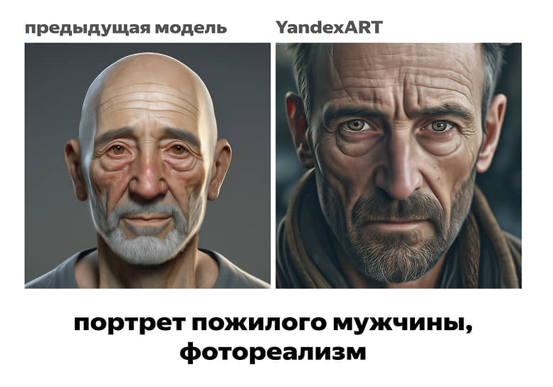 Сравнение YandexART с предыдущей моделью 