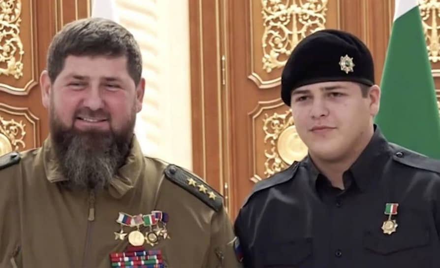 Рамзан Кадыров со своим сыном Адамом