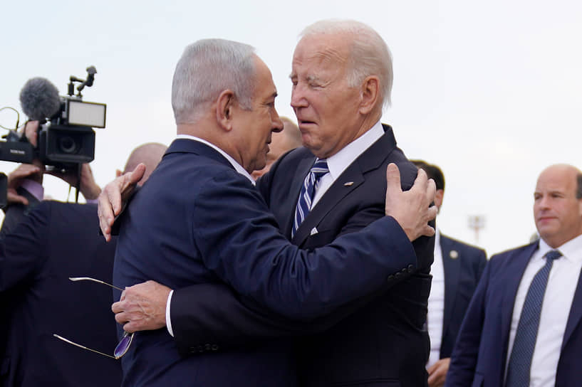Биньямин Нетаньяху (слева) и Джо Байден