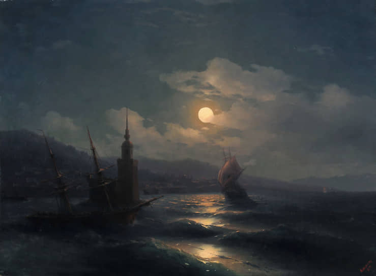 Картина Ивана Айвазовского «Лунная ночь» 1878 года