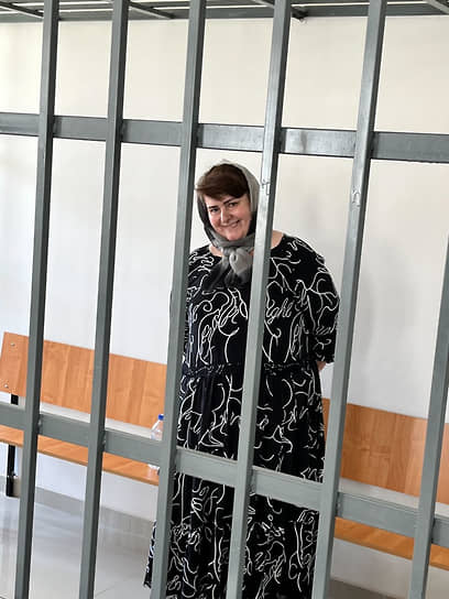 Зарема Мусаева во время оглашения приговора в июле 2023 года
