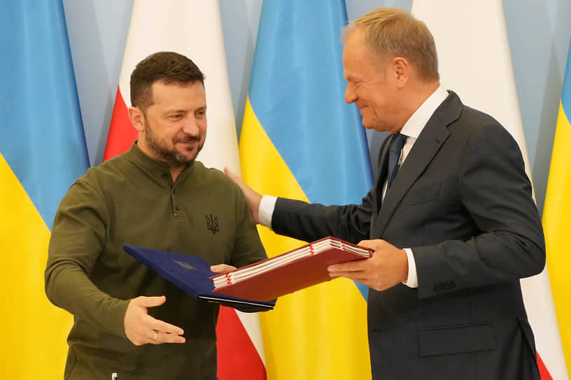 Владимир Зеленский (слева) и Дональд Туск