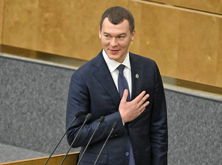 Министр спорта России Михаил Дегтярев во время утверждения на должность в мае
