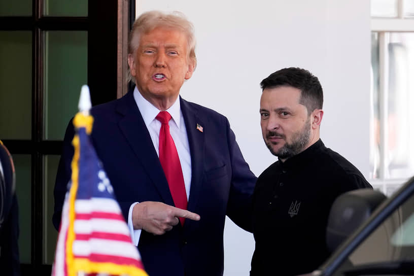Дональд Трамп (слева) и Владимир Зеленский 