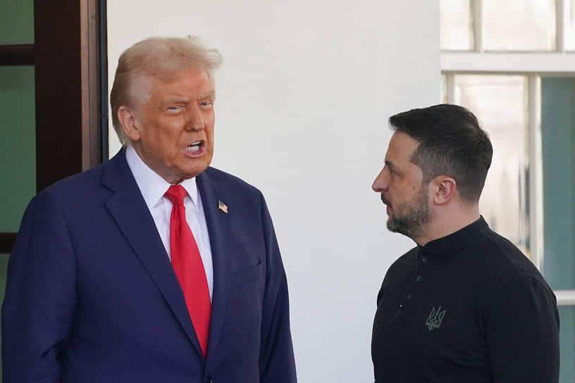 Дональд Трамп (слева) и Владимир Зеленский 