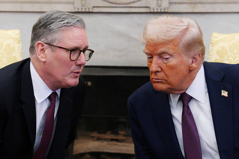 Кир Стармер (слева) и Дональд Трамп