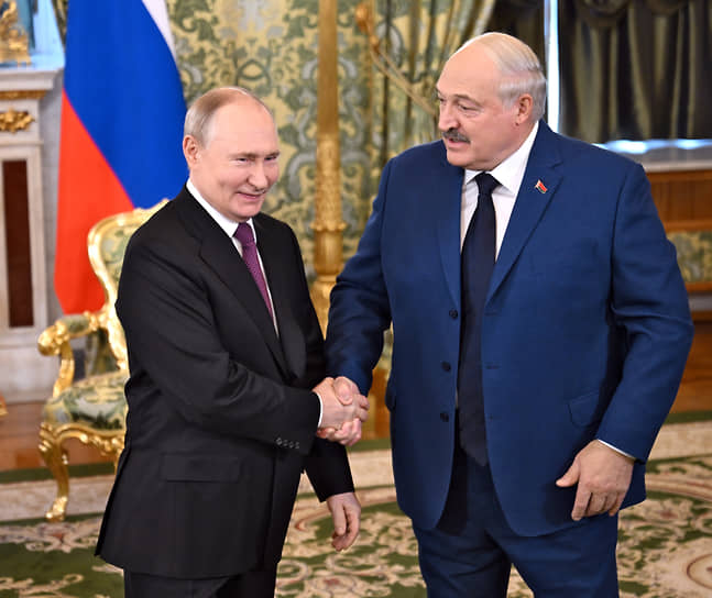 Владимир Путин и Александр Лукашенко