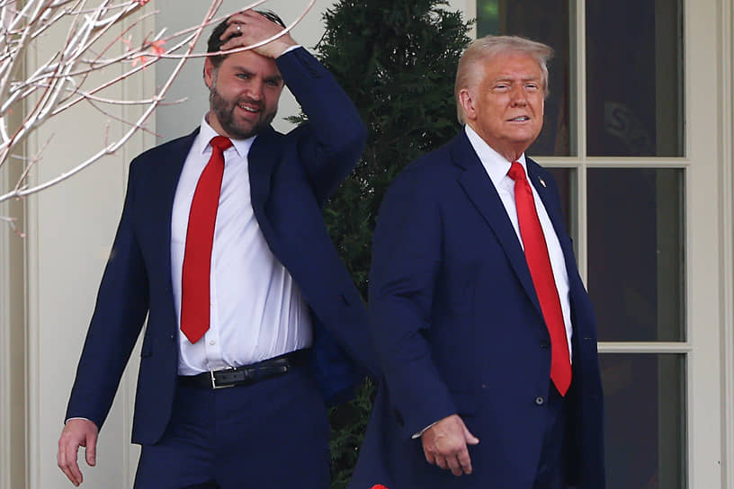 Президент США Дональд Трамп и вице-президент Джей Ди Вэнс