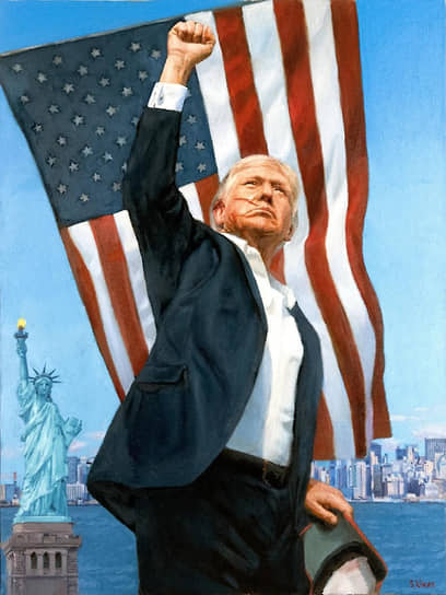 Портрет президента США Дональда Трампа