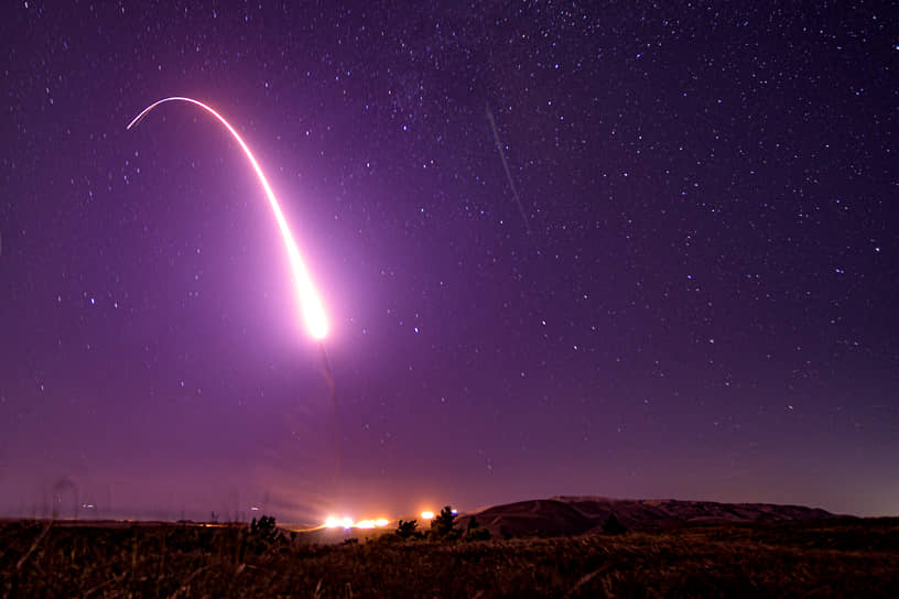 Испытание ракеты Minuteman III в 2019 году