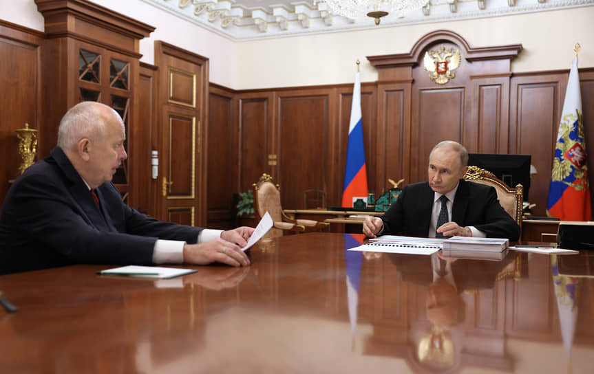 Сергей Чемезов и Владимир Путин